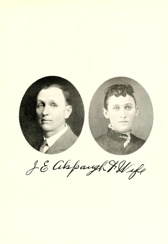 J E Aspaugh and wife